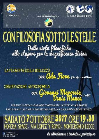 Con filosofia sotto le stelle