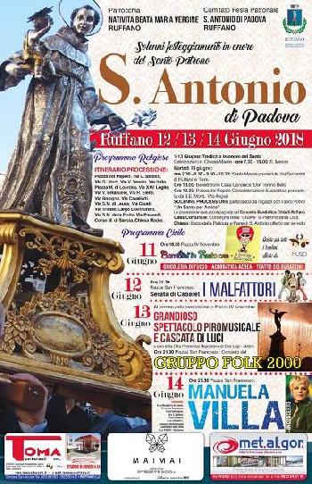 Sant'Antonio di Padova. Festa a Ruffano