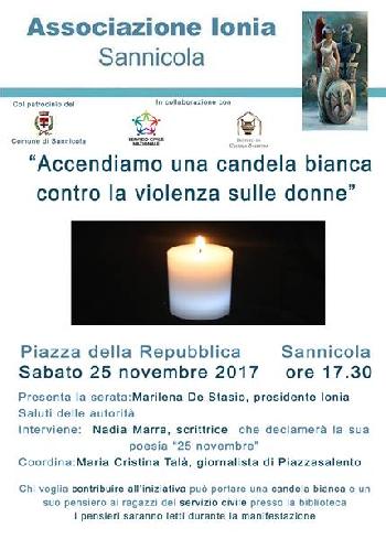 Accendiamo una candela bianca