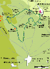 Mappa Dolmen/Menhir di Giurdignano