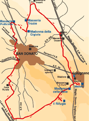 Mappa itinerario