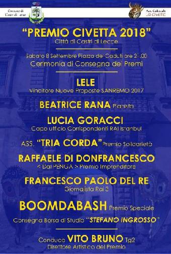 Premio Civetta 2018